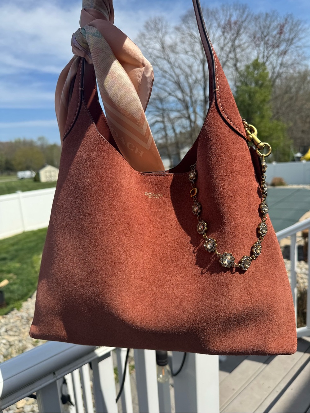NWT with original packaging! 
Coach Brooklyn 34 in the hot new Clay Suede! - Picture 4 of 9